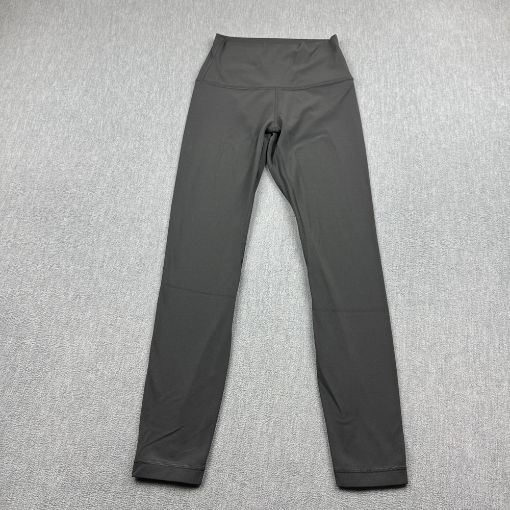 Lululemon Leggings Women 4 Gray Align II Pants 25" High Rise Ankle Yoga Athletic